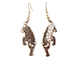 Leopardikuvioiset korvakorut | Puiset korvakorut | Korvakorut netistä Auros Design